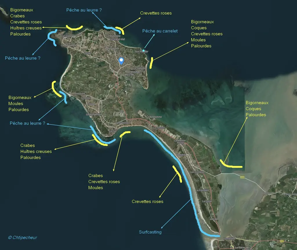 zone de pèche de Noirmoutier